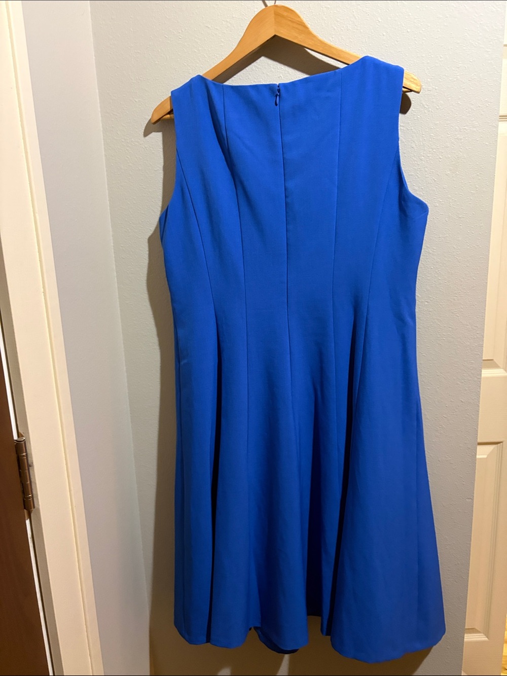 Classic Sleeveless A-Line Dress in Royal Blue (size 12) - Picture 6 of 6